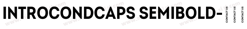 IntroCondCaps SemiBold字体转换